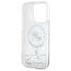 Karl Lagerfeld KLHMP15LLGKCSGH iPhone15 Pro 6.1 hardcase transparent Liquid Glitter Karl&Choupette Head Magsafe
